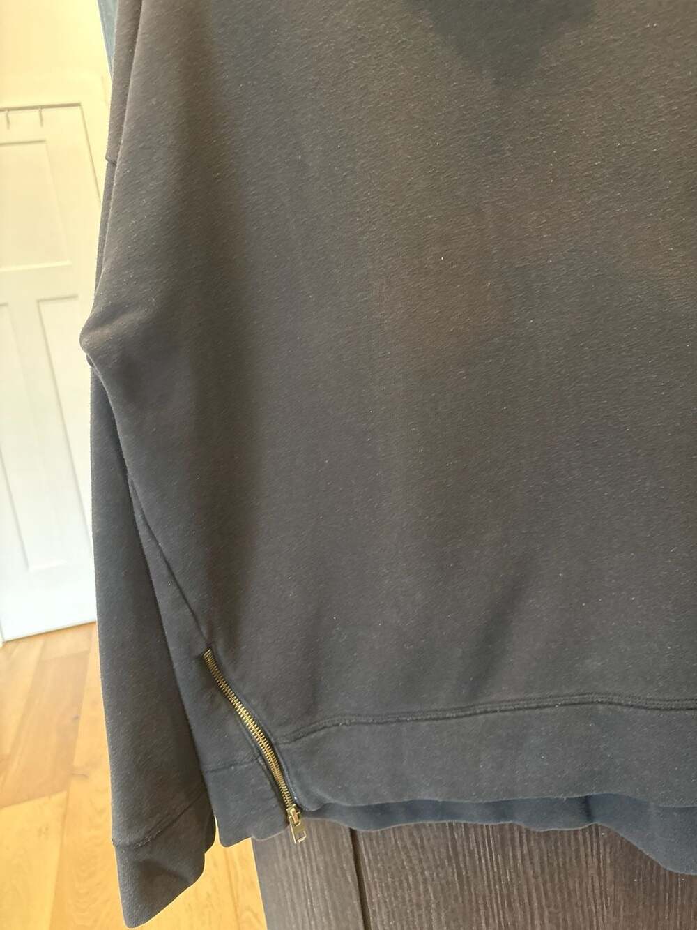Athleta Purist Side Zip Sweatshirt Black Size XL - Picture 3 of 7